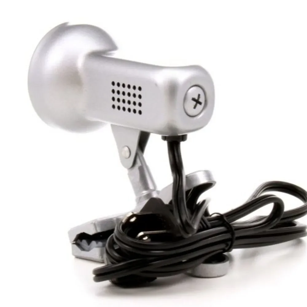 𝅺DESK Lamp Clip On Silver Nickle Matte Finish Incandescent - Picture 3 of 4